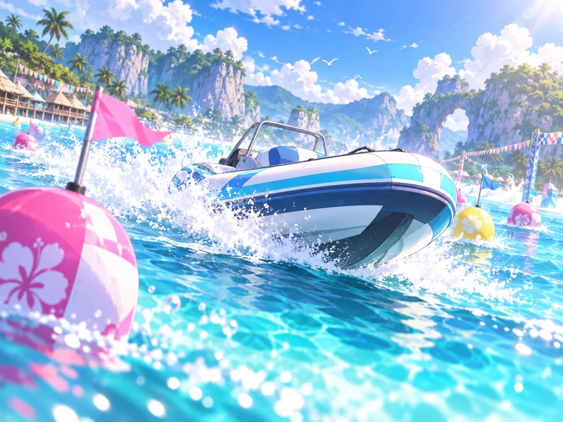 海上レースをテーマにした生成イラスト